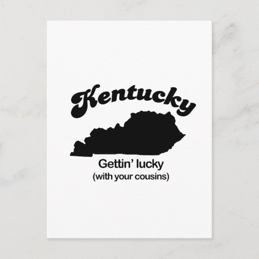 Kentucky Motto - Gettin Lucky Briefkaart (Voorkant)