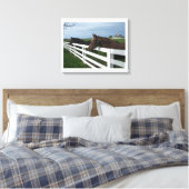 Kentucky Paard Land Canvas Afdruk (Insitu (Slaapkamer))