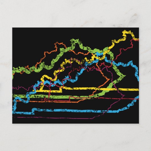 kentucky pride blur briefkaart (Voorkant)