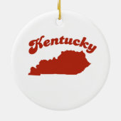 KENTUCKY Red State Keramisch Ornament (Achterkant)