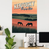  Kentucky Reizen Poster (Thuiskantoor)