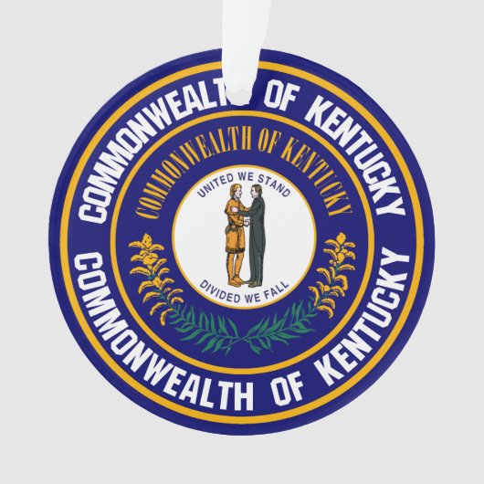 Kentucky Round Emblem Ornament (voorkant)