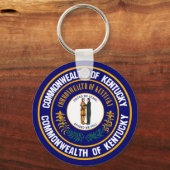 Kentucky Round Emblem Sleutelhanger (Voorkant)