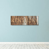Kentucky rustieke houten muur canvas teken (Insitu (Houten vloer))
