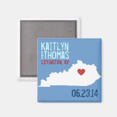 Kentucky Save the Date -  stad Magneet (Voorkant / Achterkant)