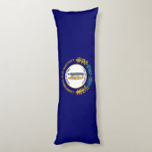 Kentucky Staatsvlag Lichaamskussen (Achterkant (Verticaal))