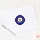 Kentucky Staatsvlag Ronde Sticker (Envelop)