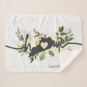 Kentucky State gepersonaliseerd uw thuis stad rust Sherpa Deken (Voorkant (horizontaal))