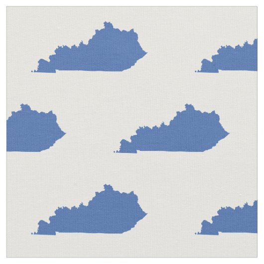 Kentucky State Pattern Blue Stof (Close Up)