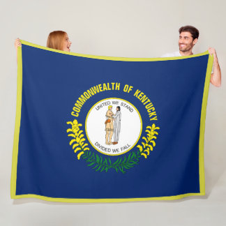 Kentucky State Vlag Print Patriot Fleece Deken
