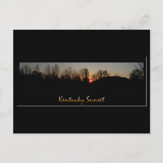 Kentucky Sunset Briefkaart (Voorkant)