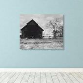 Kentucky Tabaksschuur 2 Canvas Afdruk (Insitu (Houten vloer))