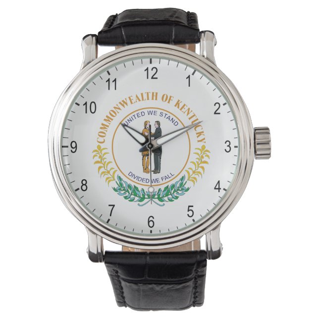 Kentucky-teken Horloge (Voorkant)