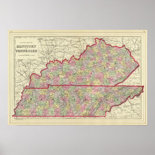 Kentucky, Tennessee 3 Poster (Voorkant)