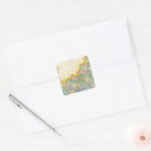 Kentucky, Tennessee 4 Vierkante Sticker (Envelop)