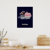 Kentucky United States Retro State Map VS Poster (Keuken)
