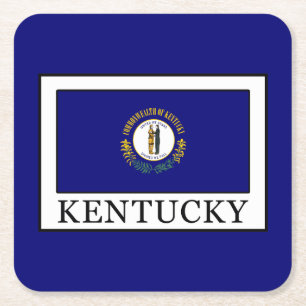 Kentucky Vierkante Kartonnen Onderzetter