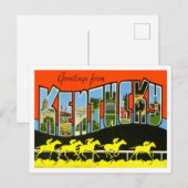 Kentucky Vintage Big Letters Briefkaart (Voorkant / Achterkant)