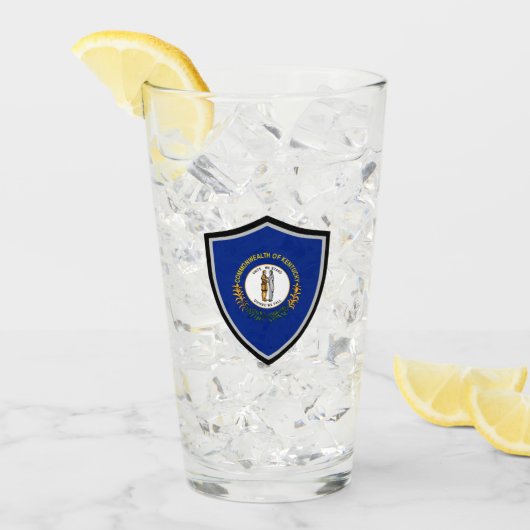 Kentucky vlag glas (Voorkant ijs)