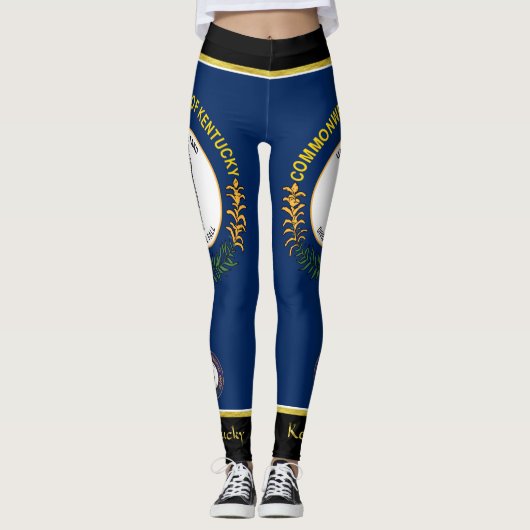 Kentucky vlag leggings (Voorkant)
