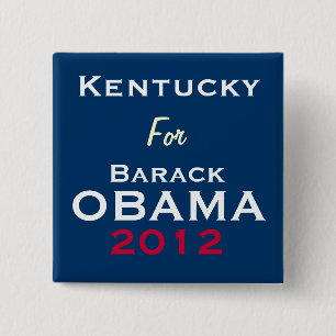 KENTUCKY Voor OBAMA 2012 Campaign Button