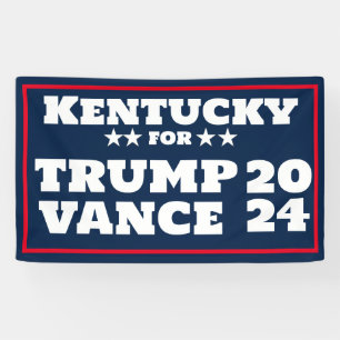 Kentucky voor Trump Vance 2024 Banner