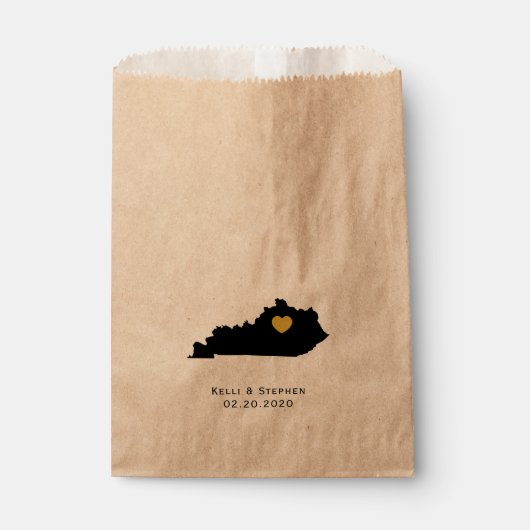 Kentucky Wedding Favor Treat Sacks, Sacs Cadeaux (Devant)