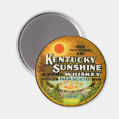 Kentucky Whiskey Label Magneet (Voorkant / Achterkant)