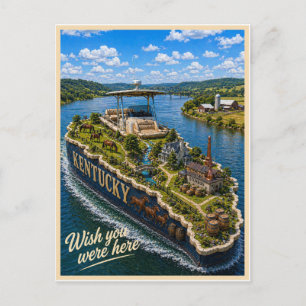 Kentucky Wish You Were Here State Serie Briefkaart