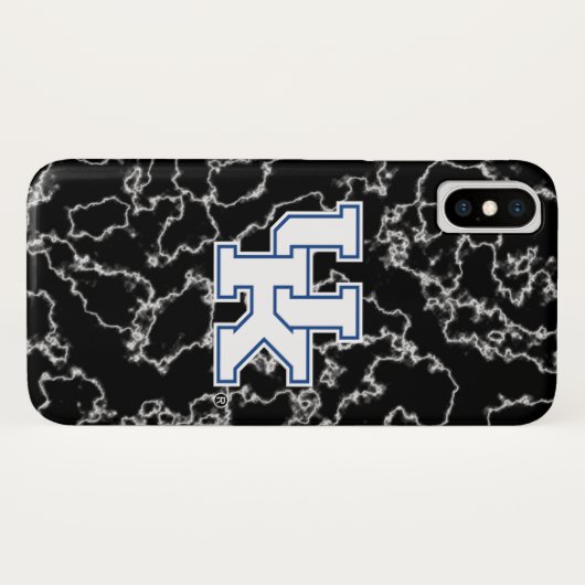 Kentucky | Zwarte marmer Case-Mate iPhone Case (Achterkant (horizontaal))