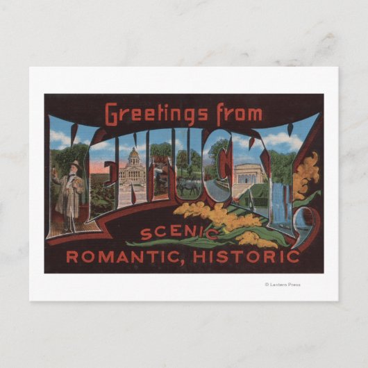 KentuckyLarge Letter ScenesKentucky 2 Briefkaart (Voorkant)