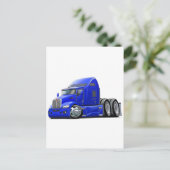 Kenworth 660 Blue Truck Briefkaart (Staand voorkant)