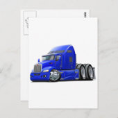 Kenworth 660 Blue Truck Briefkaart (Voorkant / Achterkant)