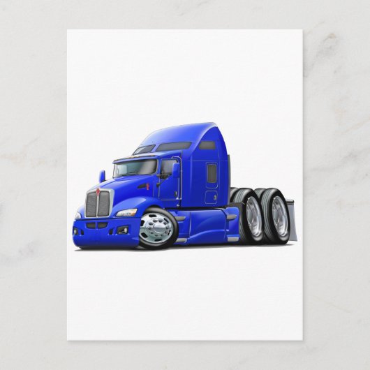 Kenworth 660 Blue Truck Briefkaart (Voorkant)
