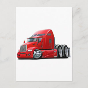 Kenworth 660 Red Truck Briefkaart