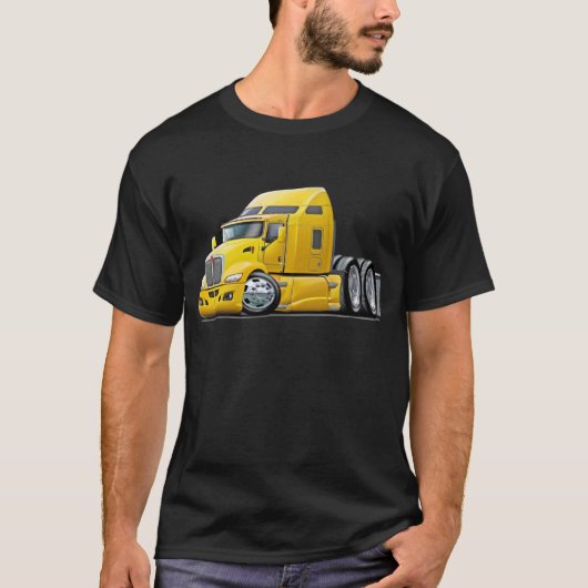 Kenworth 660 Yellow Truck T-shirt (Voorkant)