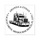 Kenworth Semi Truck Thema Zelfinktende Stempel (Design)