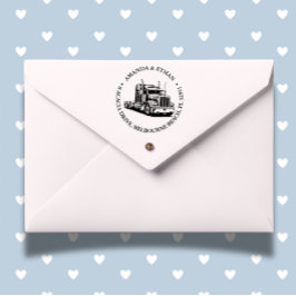 Kenworth Semi Truck Thema Zelfinktende Stempel