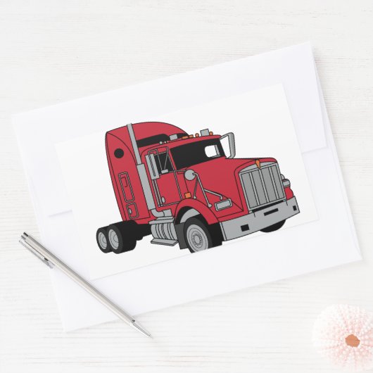 Kenworth Tractor Rechthoekige Sticker (Envelop)