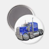 Kenworth w900 Blue Truck Magneet (Voorkant / Achterkant)