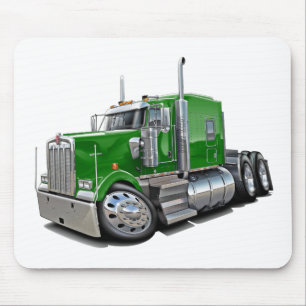 Kenworth w900 Green Truck Muismat