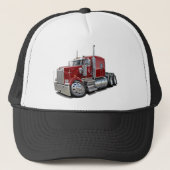 Kenworth w900 Maroon Truck Trucker Pet (Voorkant)
