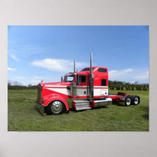 Kenworth W900L Keepin' Low Poster