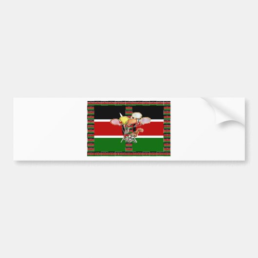 Kenya Birthday Bumpersticker (Voorkant)
