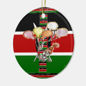 Kenya Birthday Keramisch Ornament (Links)