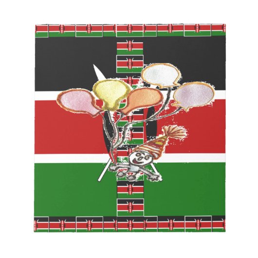 Kenya Birthday Notitieblok (Voorkant)