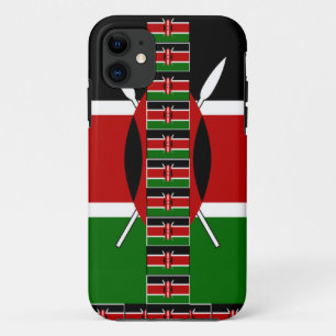 Kenya Black red green iPhone 11 Hoesje