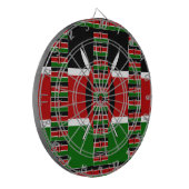 Kenya Black red green Dartbord (Voorkant Links)