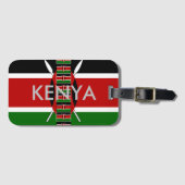 Kenya Black Red Green Vlaggen lijsten Bagagelabel (Voorkant (horizontaal))