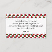 KENYA Christelijke scripts John 3:16 Visitekaartje (Achterkant)